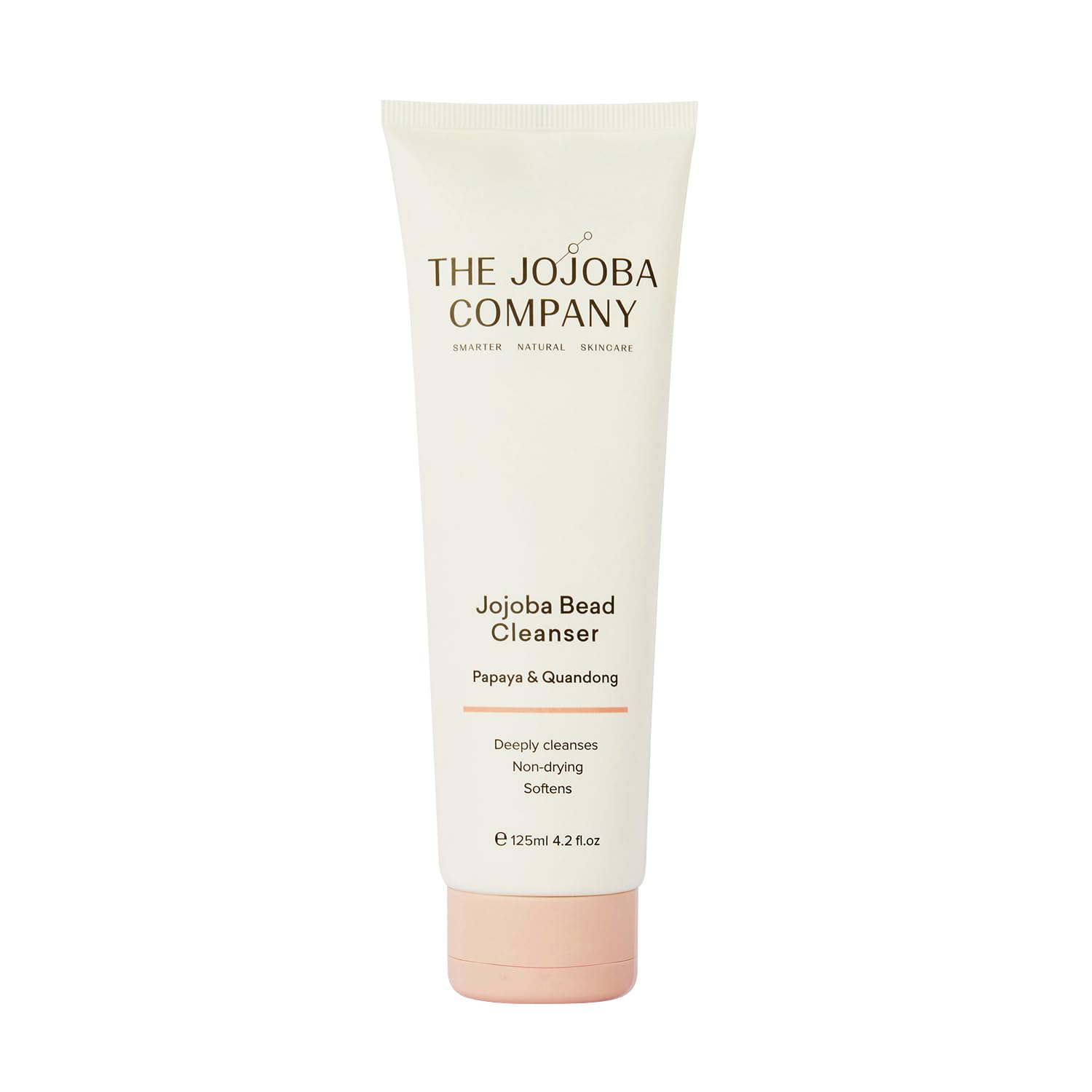 Jojoba The Company Bead Cleanser with Papaya & Quandong – Creamy Exfoliating Face Wash for All Skin Types – Hydrating & Gentle Daily Cleanser Beads for Smooth, Radiant Skin – 125ml