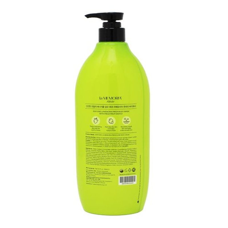 SHOWERMATE la MEMORIA Fresh Fruit Body Wash 32 fl oz, 946 ml (Lime)