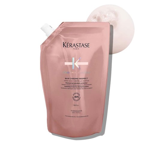 Kerastase Chroma Absolue Shampoo Refill Pouch - Hydrating Formula for Color-Treated Hair | Protects & Nourishes Fine to Medium Hair