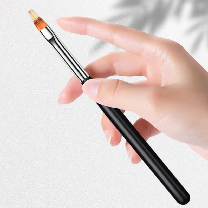 YECIRALA 10Pcs Nail Ombre Brush Nail Art Gradient Painting Brush With Wood Handle For Nail Design Brushes Set Gradient Color Ombre Nail Art Brushes For Women Nail Art Painting Pens Tools