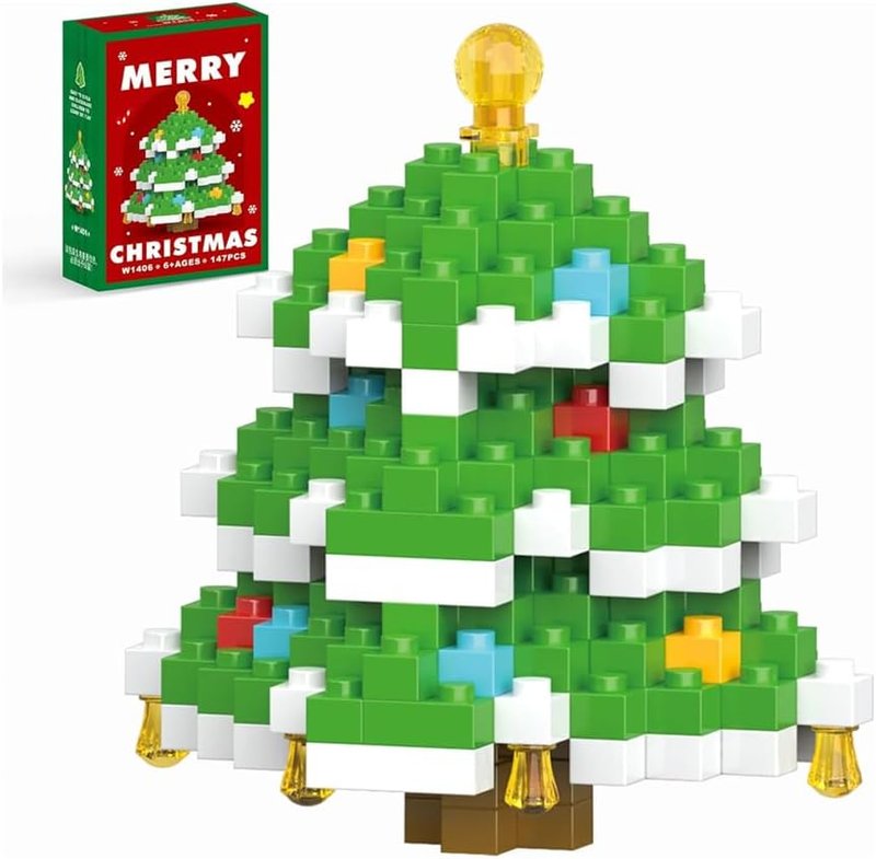 Christmas Tree Holiday Figurines - Perfect Party Favors for Stuffers and Gifts
