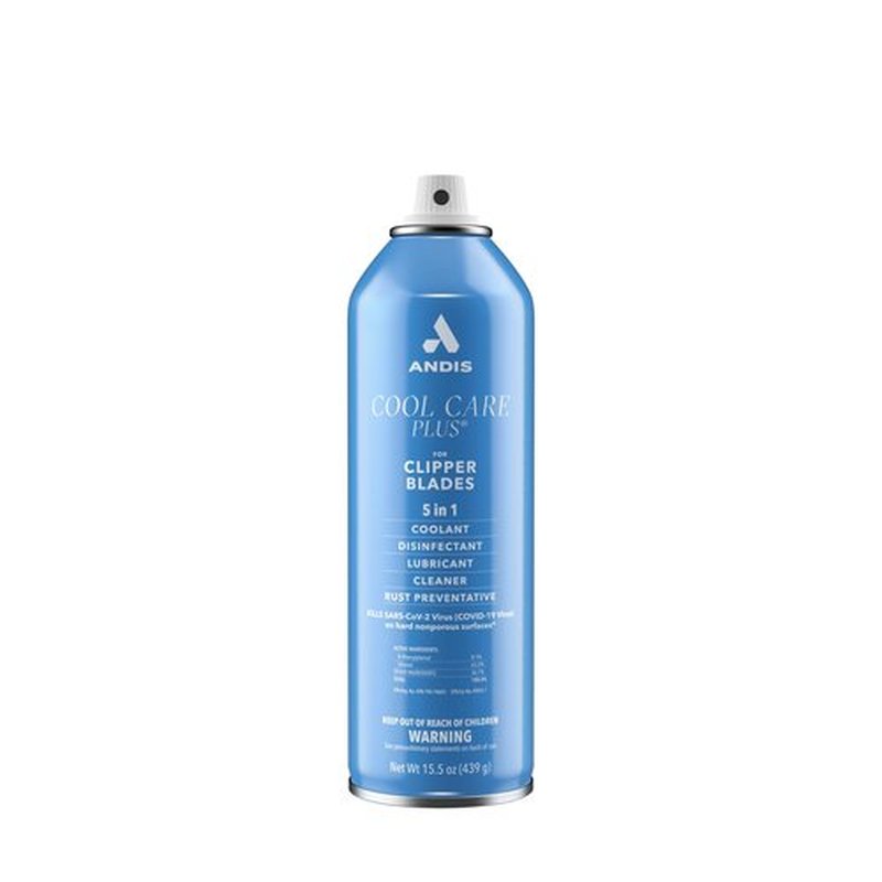 Andis 12750 Cool Care Plus 5-in-1 Clipper Spray - Blade Care & Treatment, 15.5 oz Can