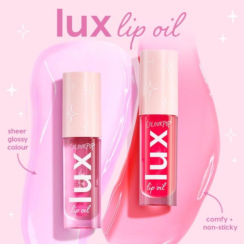 ColourPop Lux Lip Oil - Hydrating Sheer Tinted Lip Makeup with Chamomile & Calendula - Hot Shot (0.16 oz)