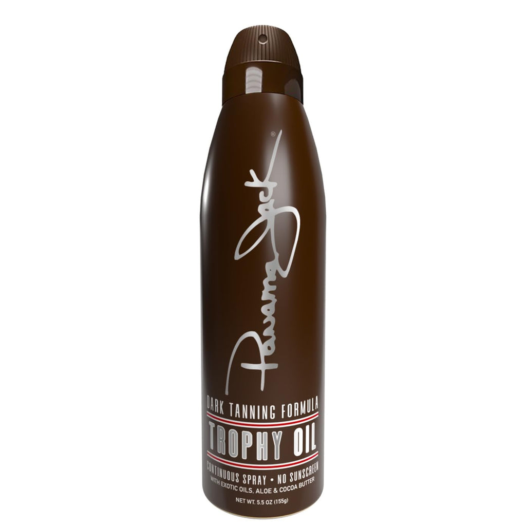 Panama Jack Trophy Suntan Oil - Contains No Sunscreen Protection (0 SPF), Light Formula with Exotic Oils, Aloe and Cocoa Butter, Tropical Fragrance, 5.5 OZ (Pack of 2)
