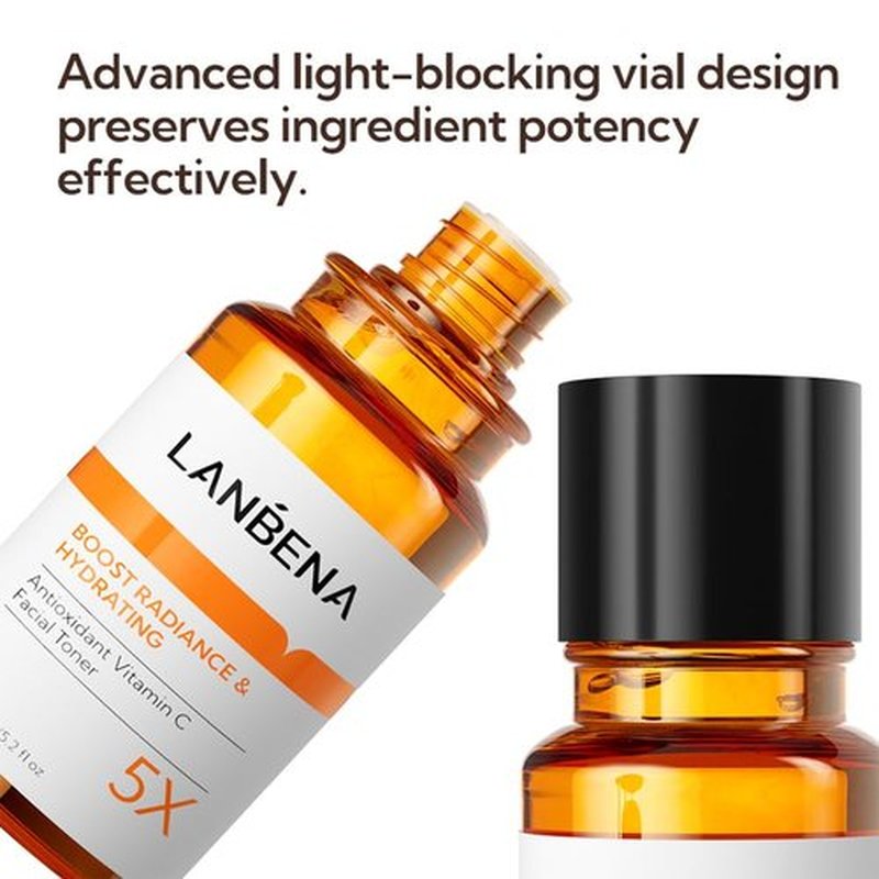 LANBENA Brightening Toner, Facial Toner with Vitamin C for Even Tone, Hydrating Toner for face, Alcohol Free, Boost Radiance, Calming Skin, Refreshing, Fragrance Free - Skincare for Face