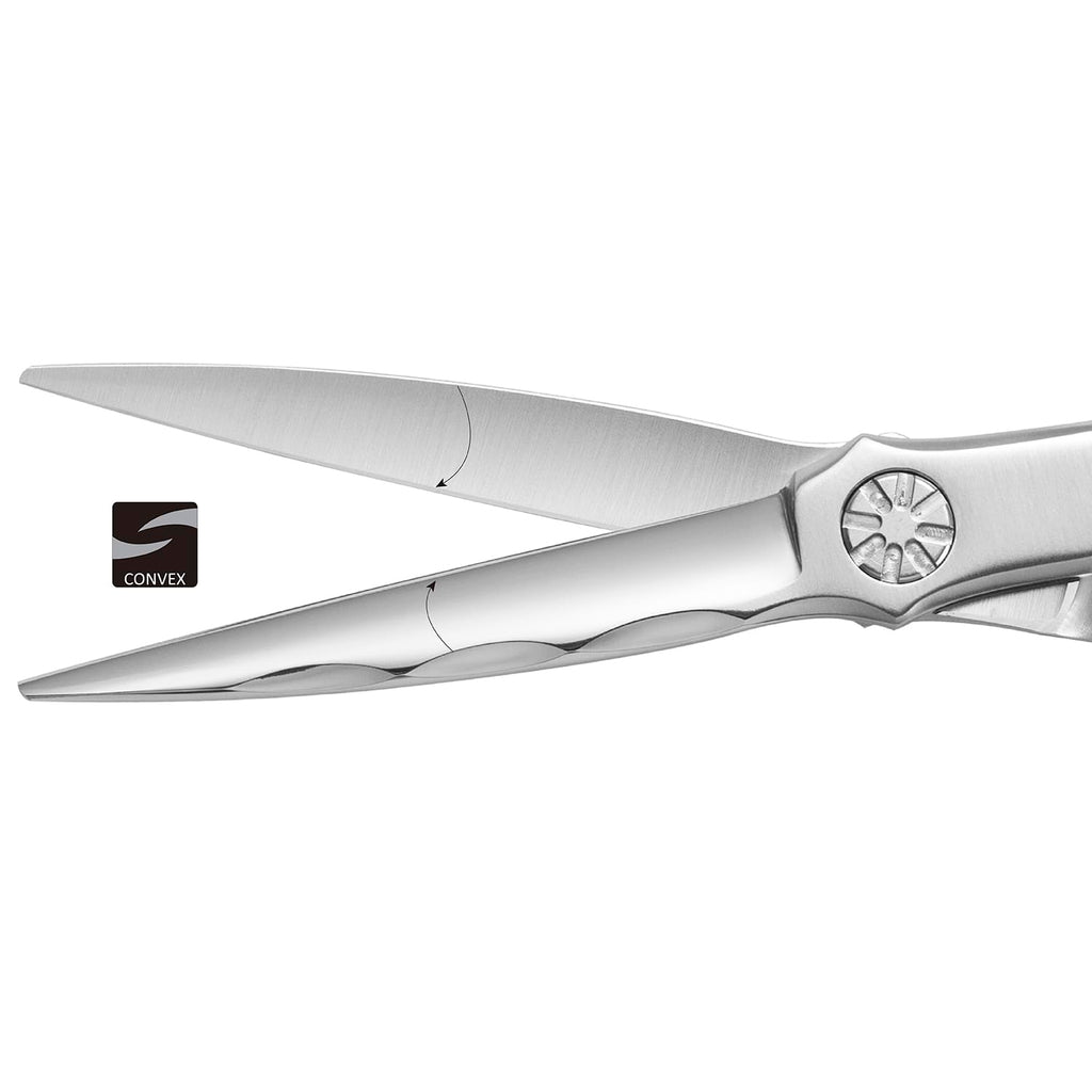 Wet and Dry Cut Professional Hair Cutting Scissors Barber Shears Japanese Aichi SUS440C Stainless Steel Salon Haircut (5.5" Precision Cut)