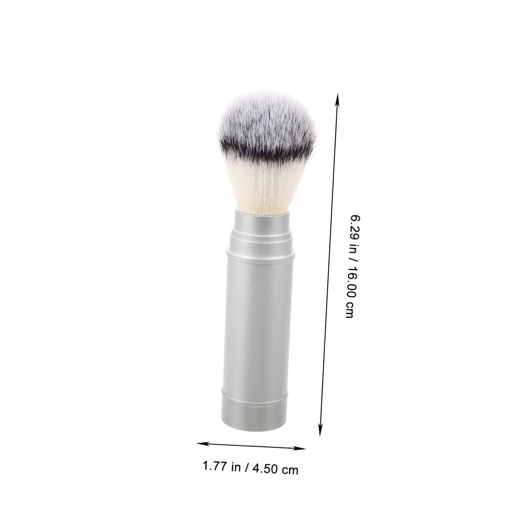 Men S Shaving Brush Portable Travel Beard Brush Lightweight Nylon Fiber Shave for Facial Hair Styling and Beard Cleansing 6.29X1.77X1.77 in