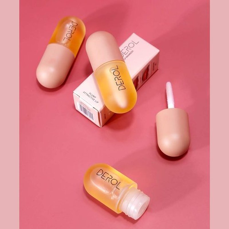 Skiennix Natural Hydrating Lip Plumper - Moisturizing Lip Serum for Fullness, 5.5ml Ginger Essence