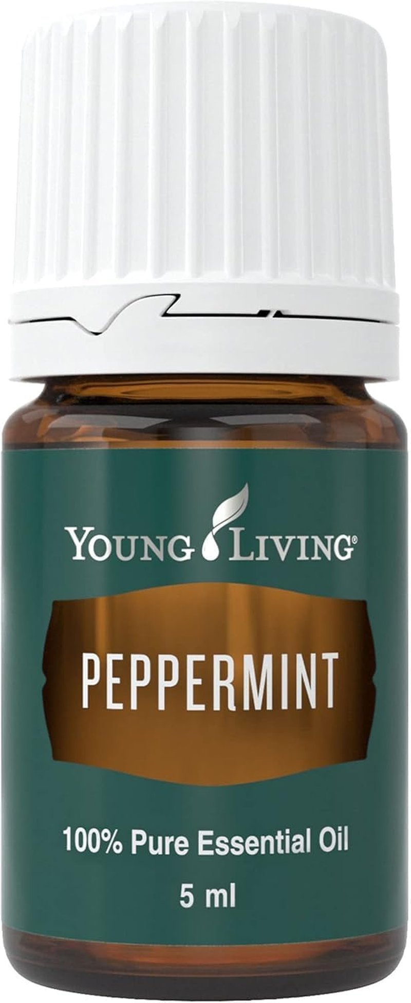 Young Living Peppermint Essential Oil - Refreshing Mint Aroma for Invigoration & Clarity | 5 ml