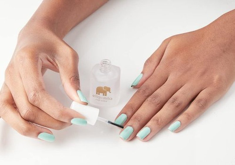Ella+mila Fast Dry Top Coat - Quick-Drying Nail Polish for High Shine & Long-Lasting Wear | Clear Finish