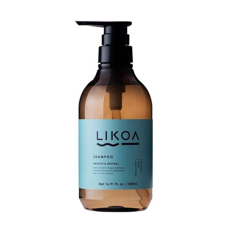 LIKOA Smooth Neutral Shampoo - Vegan & Halal Formula for Fine, Dry Hair | 500mL, White Floral Scent
