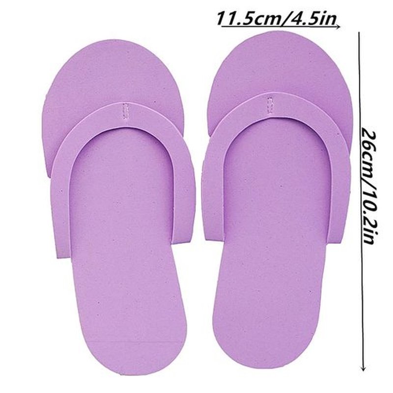 Khakho Eva Disposable Anti-Slip Pedicure Slippers,Disposable Flip Flops,Foam Slippers,Spa Slippers for Salon Nail Foot Spa