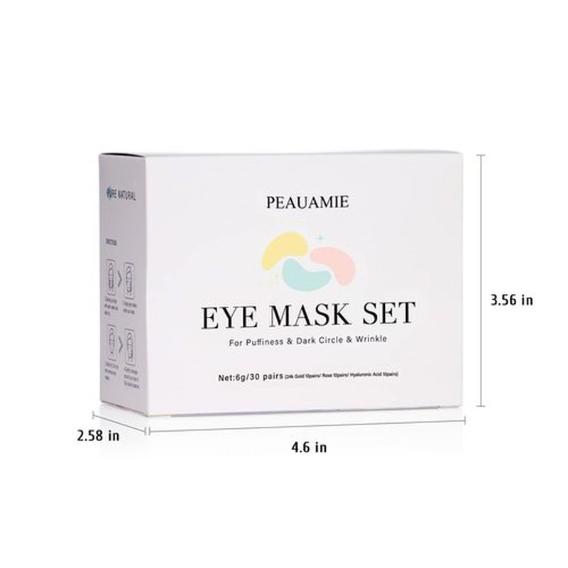 PEAUAMIE Under Eye Patches Gold and Hyaluronic Acid for puffy eyes,Rose Eye Masks for Dark Circles and Puffiness skin care Smooth Wrinkles products 30 Pairs