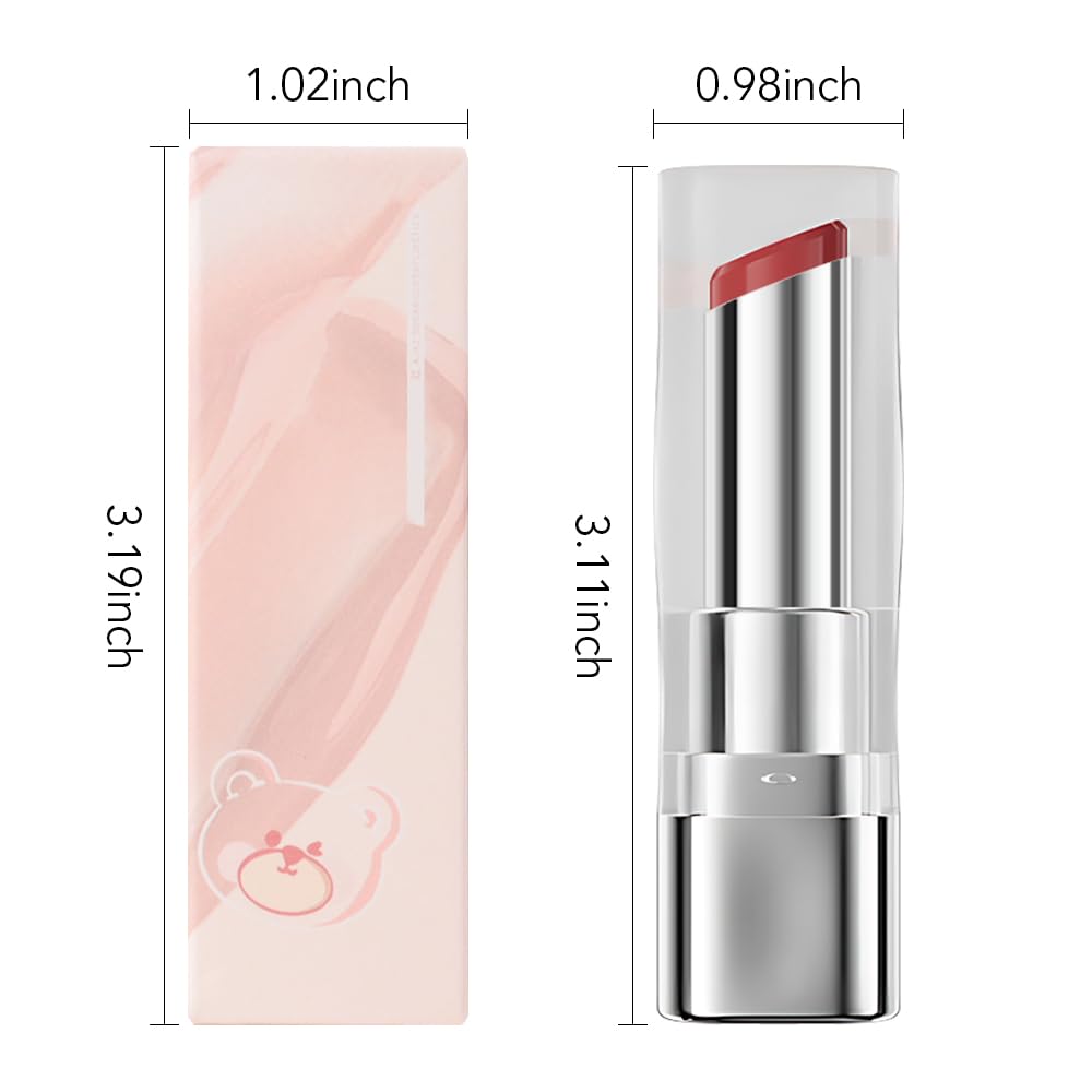 HHLTOH 1Pcs Tinted Lip Balm Moisturizing Lipstick – Watermelon Peach Pink Sheer Hydrating Lip Color for Dry Lips – Nourishing Lip Balm for All Women with a Subtle Natural Scent (S02 Summer)