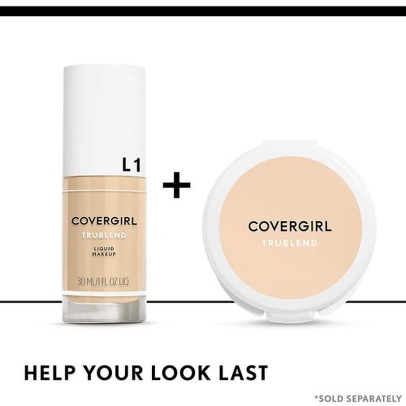 COVERGIRL, truBlend Liquid Foundation Makeup, Warm Beige, 1 oz, 1 Count (packaging may vary) (Pack of 2)