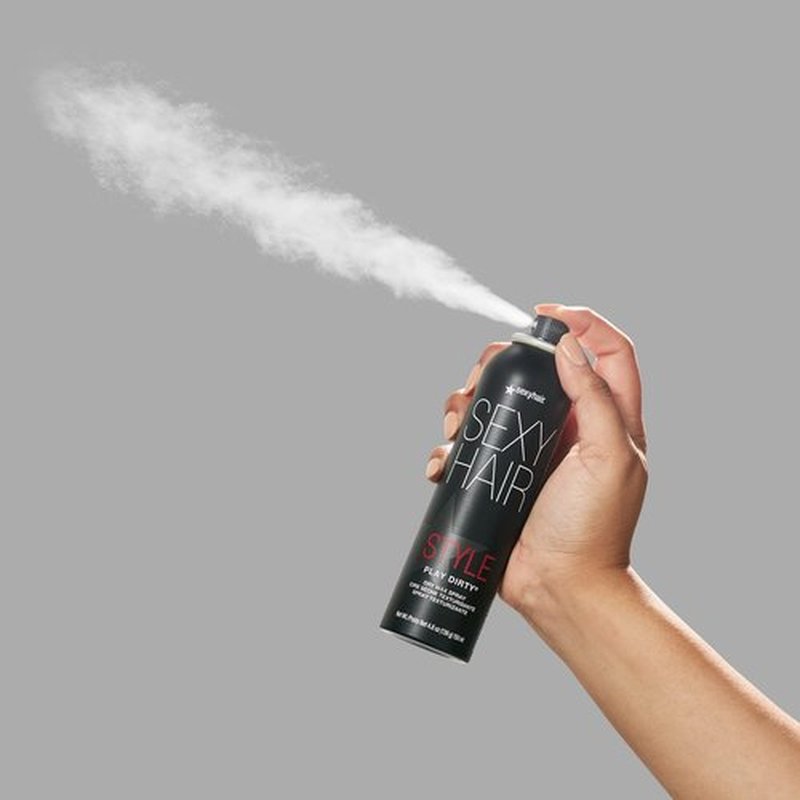SexyHair Style Play Dirty Dry Wax Spray - Achieve Effortless Second-Day Texture | All Hair Types
