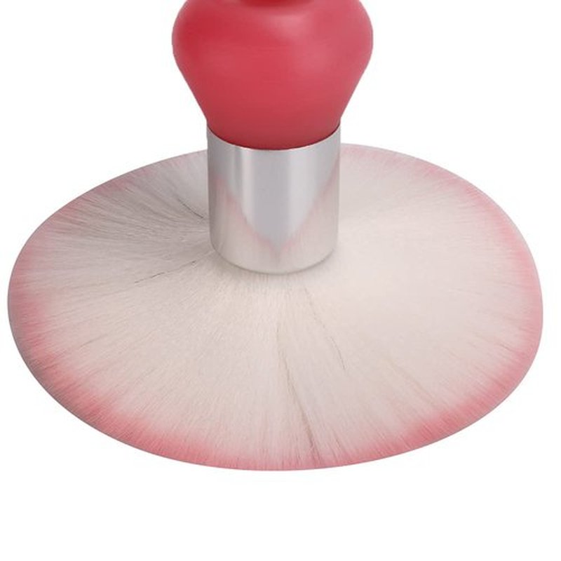 KooingTech Neck Duster Brush, Barber Neck Brush for Hair Cutting Fringe Trimming Beard Trimming Sweeping Broken Hair (Pink)