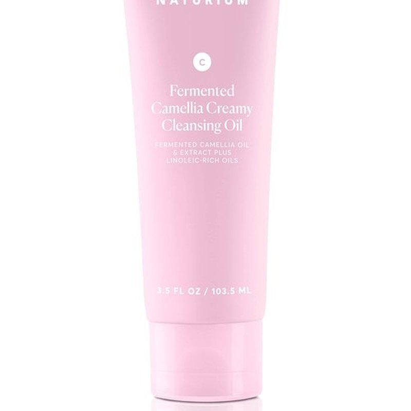 Naturium Camellia Creamy Cleansing Oil, Fermented Camellia Oil & Extract Plus Linoleic-Rich Oils, 3.5 oz