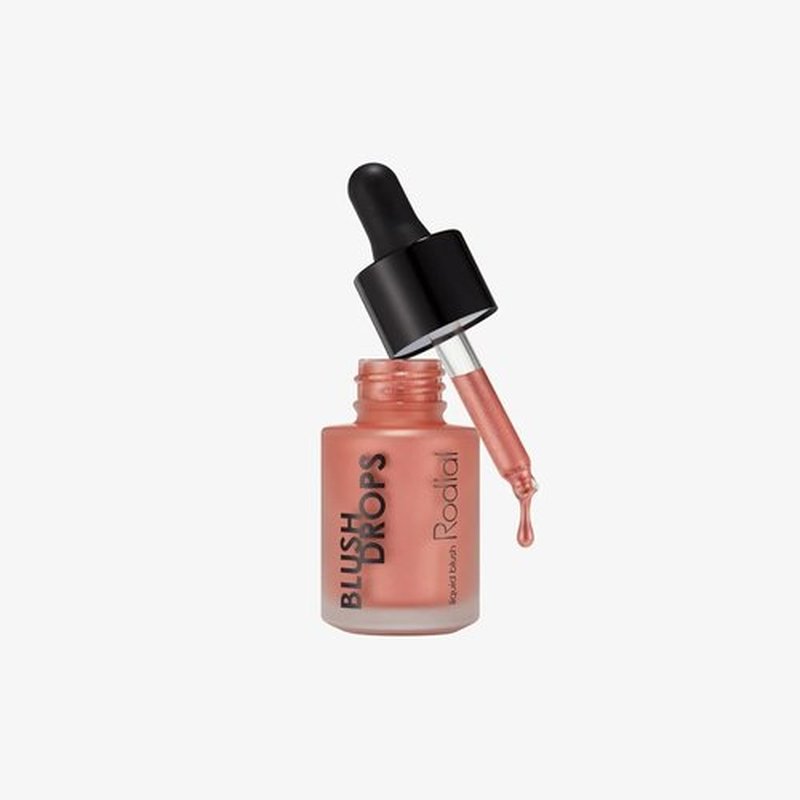 Rodial Blush Drops - Sunset Kiss Frosted Pink | Moisturizing Liquid Blush with Vitamin E, 0.5 fl oz