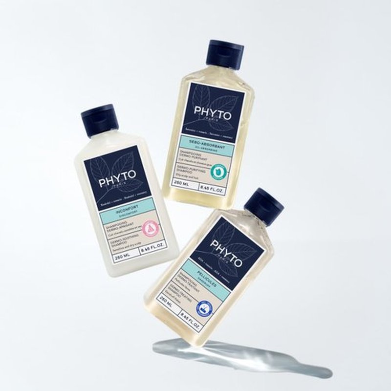 PHYTO Scalp Solutions Anti-Itch Shampoo - Soothing Relief for Sensitive Scalp - Alcohol-Free, 8.45 fl oz