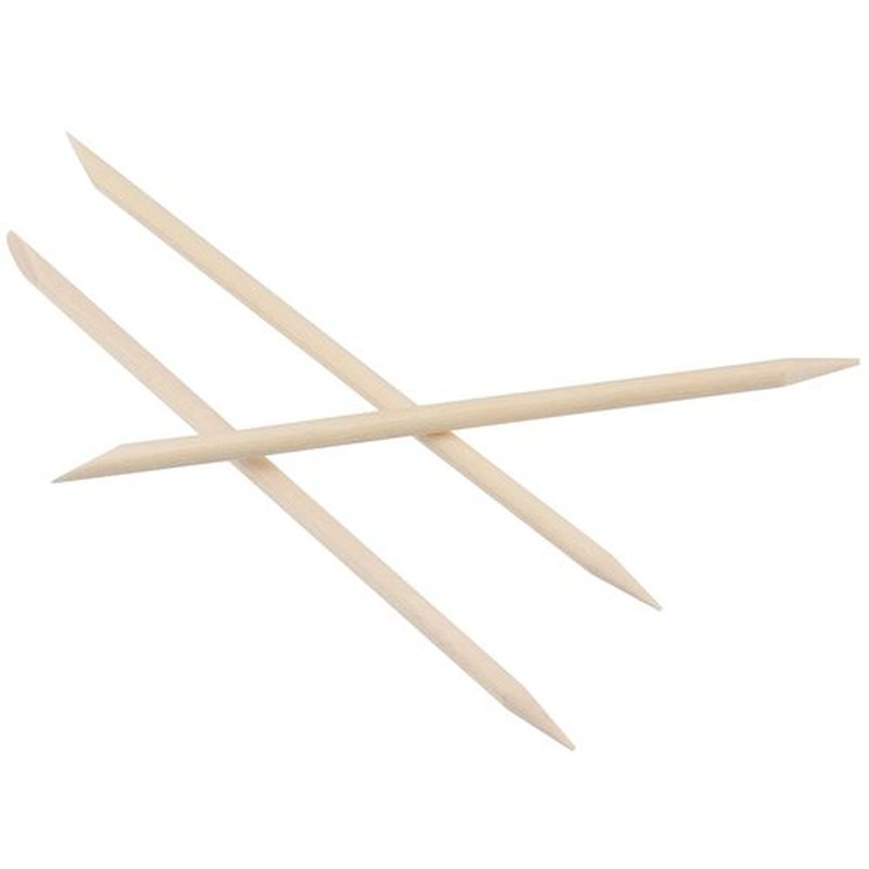 LEXININ 2000pcs 4.5 Inch Orange Wood Nail Sticks, Double Sided Wooden Cuticle Pusher Sticks, Manicure Stick for Nails, Manicure Pedicure