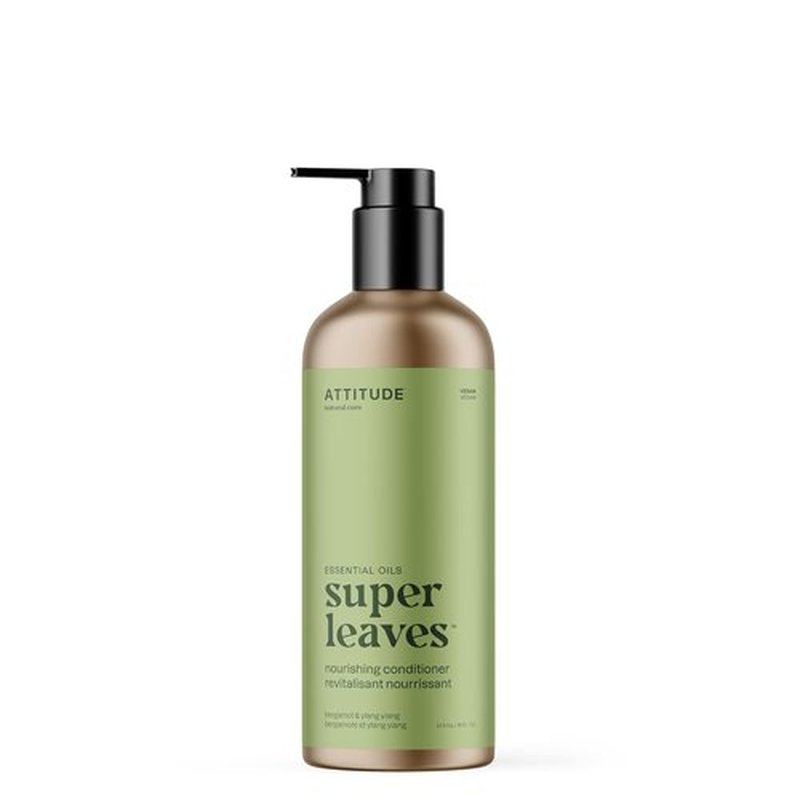 ATTITUDE Conditioner - Vegan & Plant-Based with Essential Oils | Eco-Friendly Aluminum Bottle, 16 Fl Oz