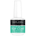 Karlash Professional USA Made 15ml No Wipe Gel Top Coat Shine Finish and Long Lasting, Soak Off UV Gel