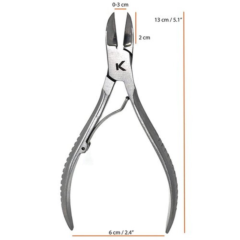 KOHM Nail Clippers & Ingrown Toenail Clippers for Thick Nails - Heavy Duty, Wide Mouth Professional Fingernail and Toenail Clippers for Men, Women & Seniors, Professional Podiatrist Tool