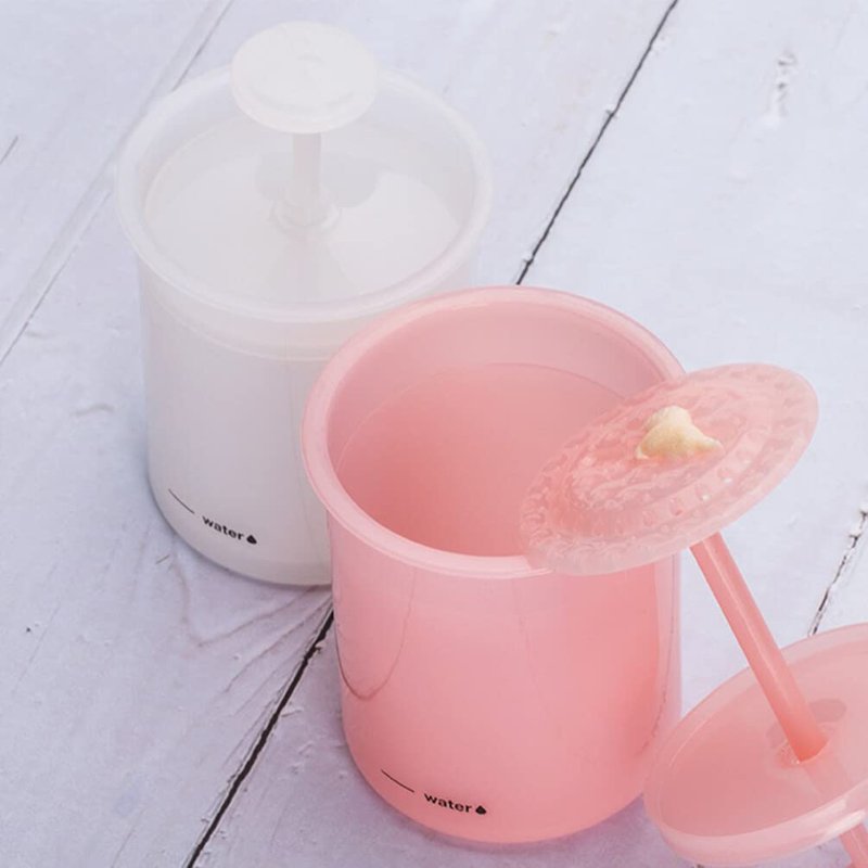 FRCOLOR Facial Foam Maker Manual Foaming Cup for Face Wash Portable Plastic Bubble Maker 3.93X10.23X2.55In Deep Pore Cleanser for Home and Travel Skin Care