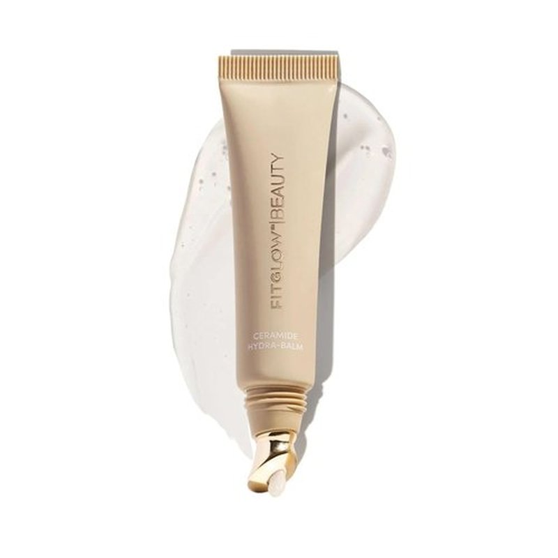 Fitglow Beauty Ceramide Hydra-Balm Lip Gloss - Hydrating Lip Serum with Peptides & Glutathione | Plumping Anti-Aging Care | 12g Vegan & Cruelty-Free