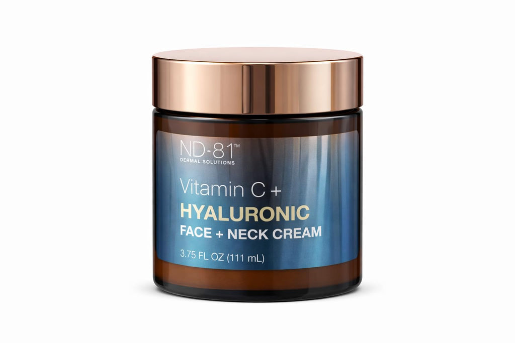 Genérico Vitamin C + Hyaluronic Face & Neck Cream, Lightweight Moisturizing Cream, Daily Skincare, 3.75 Fl Oz