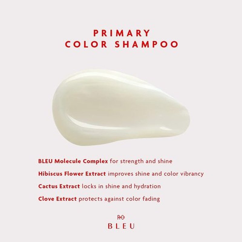 R+Co BLEU Primary Color Shampoo - Nourishing Color Protection & Luxurious Shine | Vegan & Cruelty-Free | 8.5 Oz