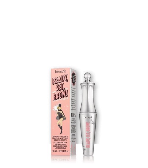 Benefit Ready Set Brow - 24-Hour Invisible Shaping & Setting Clear Gel for Brows | 0.23 Ounce