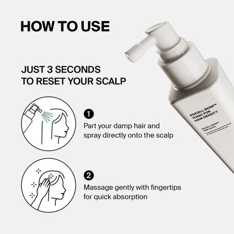 PURCELL Pixcell Biom Scalp Tonic for Hair Density – formulated with Soyact and 4-Terpineol for Scalp Barrier (4.39 fl oz / 130 ml)