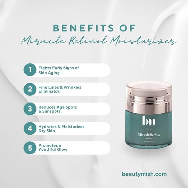 Skiennix Retinol Moisturizer - Hydrating Anti-Aging Formula with Hyaluronic Acid & Vitamin E | 50ml/1.7 fl. Oz