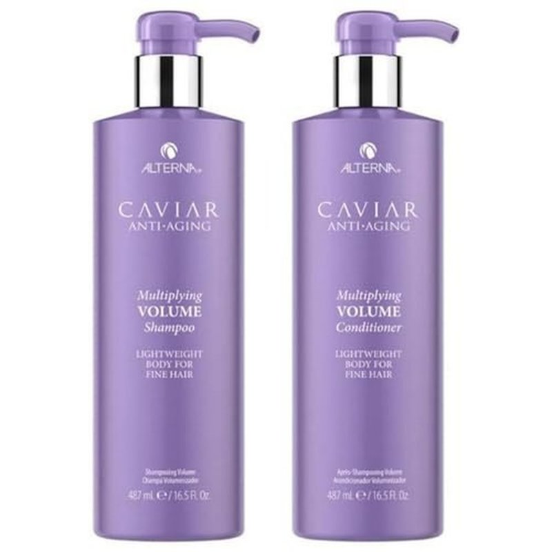 Alterna Haircare CAVIAR Anti-Aging Volume Shampoo & Conditioner 16.5 oz - Sulfate Free for Fine Hair