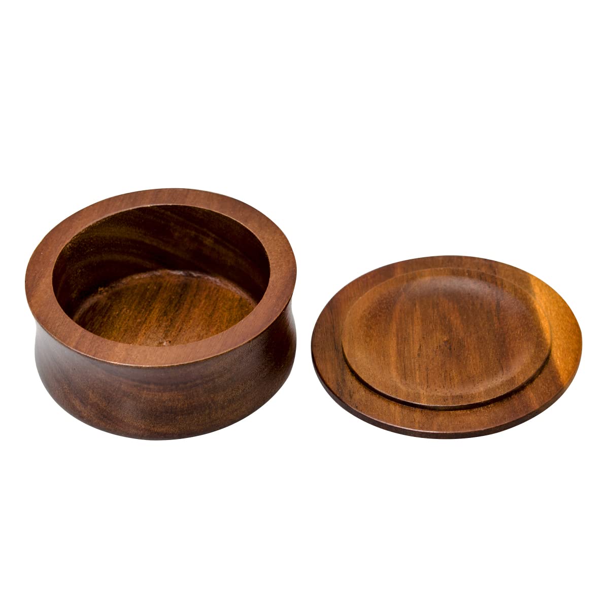Danweix Wooden Shaving Bowl, Shaving Soap & Cream Bowl for Men Classic Style Easy to Lather Fits Wet Shaving (4#)