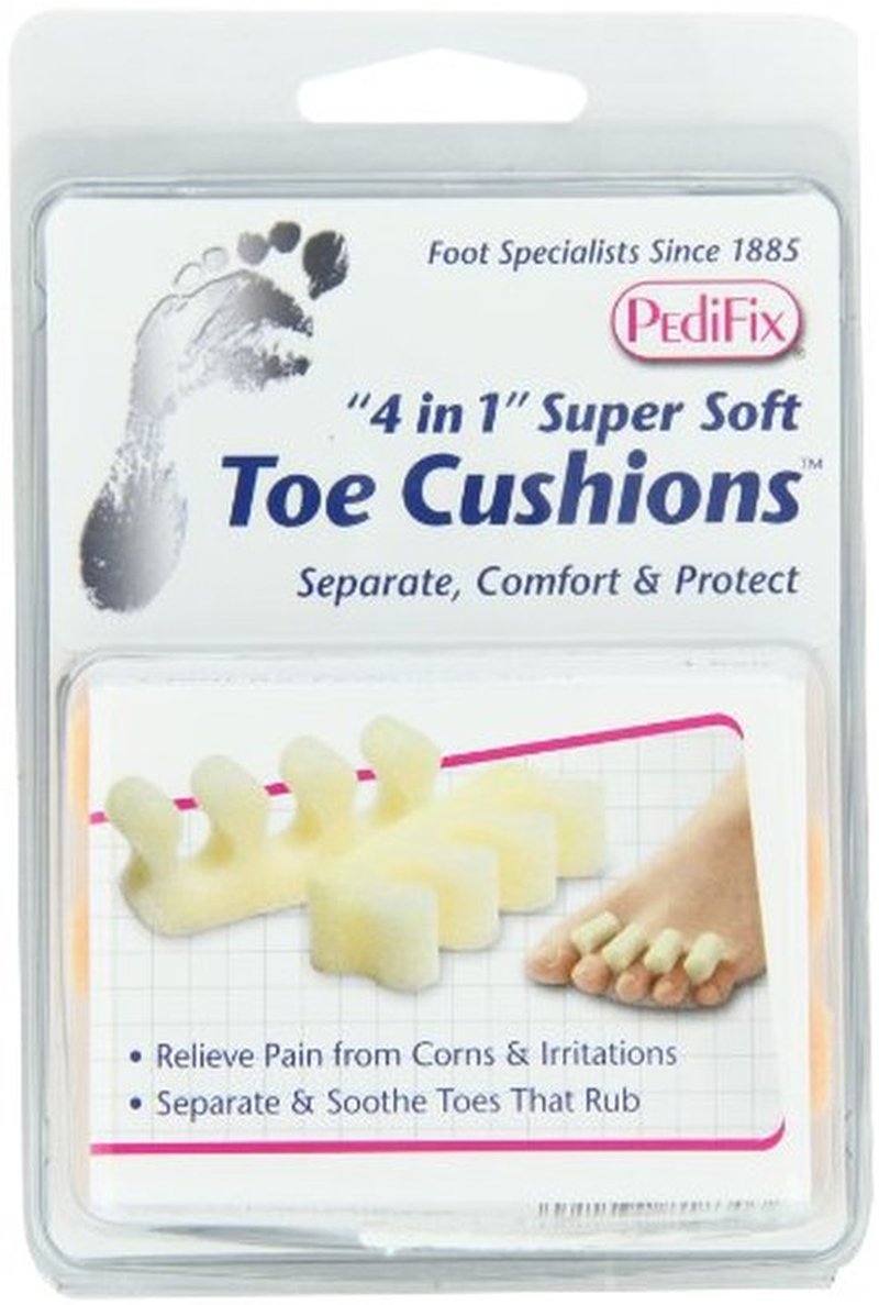 Pedifix '4 In 1' Super Soft Toe Cushions, 2-Count (Pack of 3)
