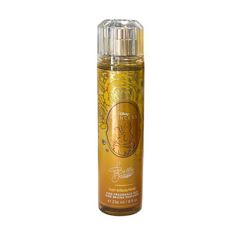 Bath & Body Works PRINCESS COLLECTION Fine Fragrance Mist & Ultimate Hydration Body Cream 2-piece Gift Set with a Bow for Holidays - Full Size – Limited Edition (Belle)