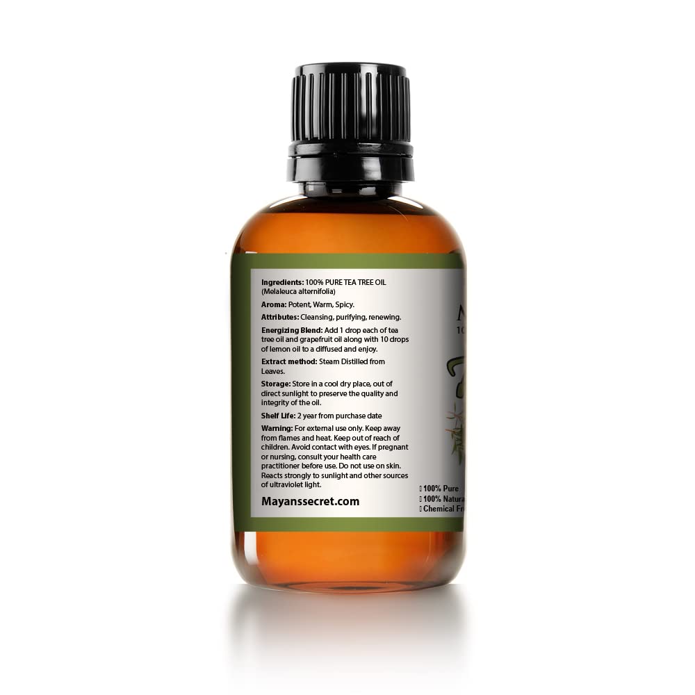 Tea Tree Essential Oil - 100% Pure and Natural Australian Melaleuca Huge 4 oz Glass Bottle