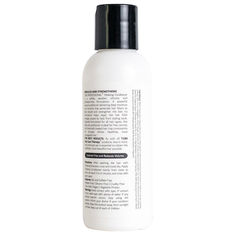 Vitalizing Hair Conditioner - Frizz Control & Nourishing Formula for All Hair Types - 4 fl oz