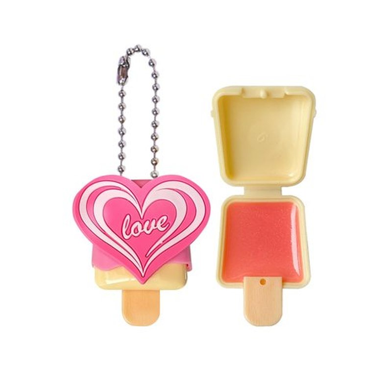 6-in-1 Heart Shine Lip gloss Set - 2 Lip Balms and Make Up Set and Magic Charm Bracelet | Girls Birthday Gift Box with Ice Cream Surprise Non Toxic, Party Favours