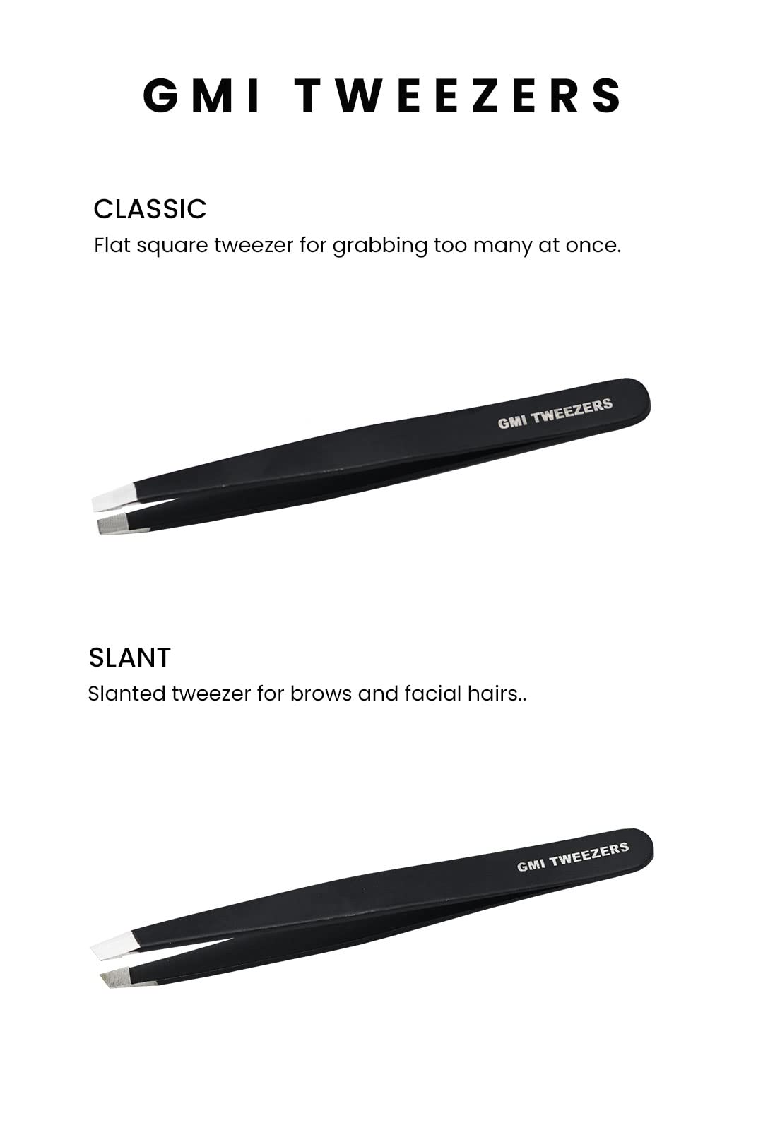 Professional Eyebrow Tweezers Set of 4 – Stainless Steel Precision Tweezers Kit for Facial Hair Removal, Ingrown Hair, Splinter & Eyebrow Shaping for Women & Men