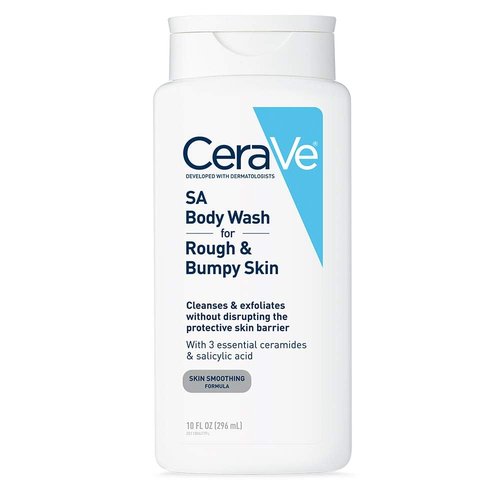 CeraVe Body Wash - Fragrance-Free Exfoliating Formula with Salicylic Acid | 10 Ounce for Smooth Skin