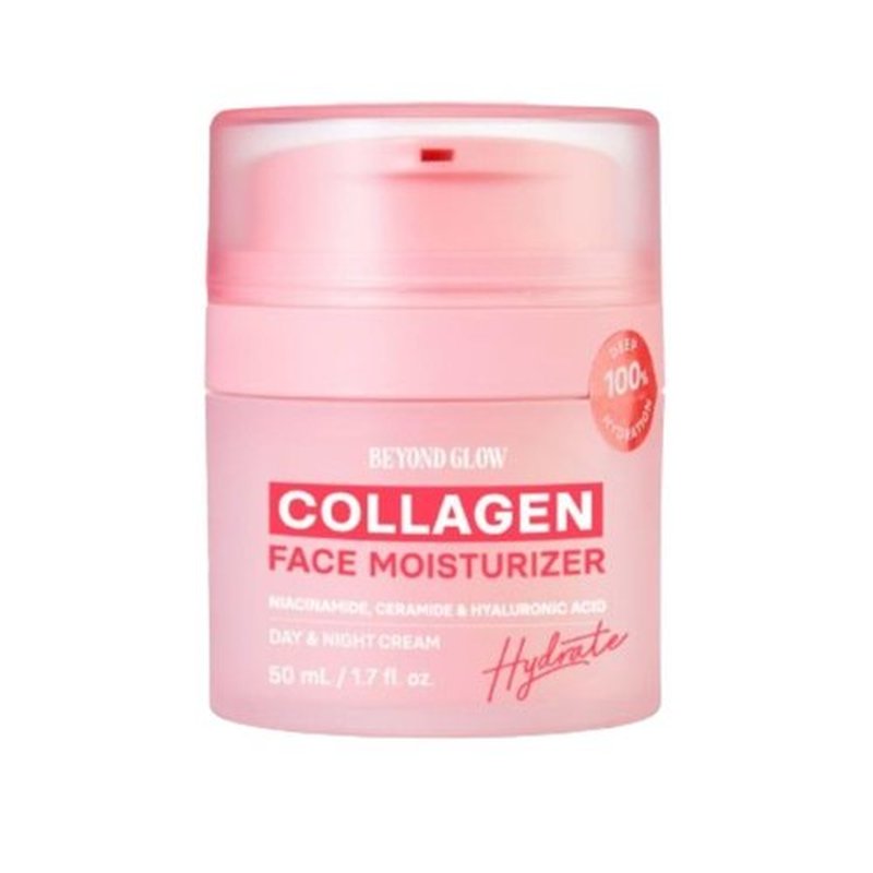 AVON Beyond Glow Collagen and Hyaluronic Acid Facial Moisturizer, Lightweight Daily Face Cream for Soft, Supple, Hydrated Skin