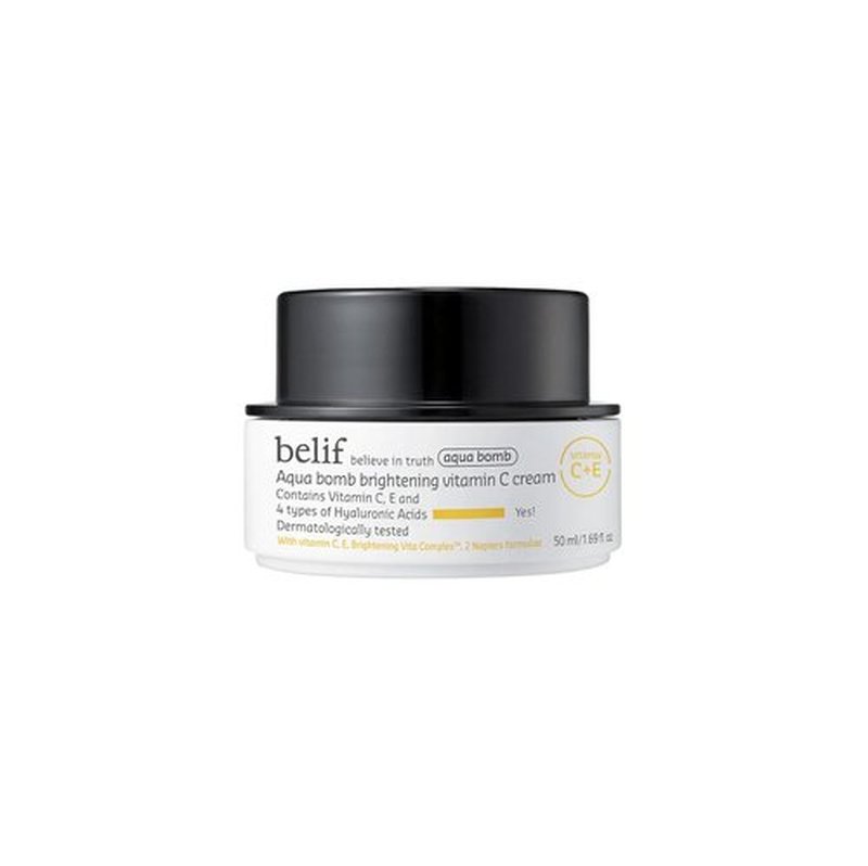 Belif Aqua Bomb Face Cream - Vitamin C & Hyaluronic Acid Moisturizer for Intense Hydration | All Skin Types