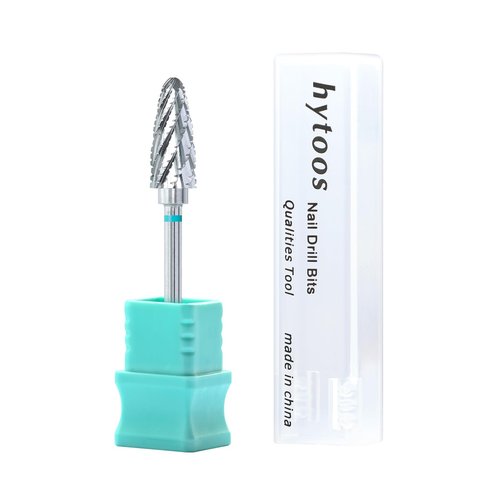 HYTOOS Tornado Carbide Nail Drill Bits - YG6X Professional for Acrylic & Hard Gel Removal, Electric File Bit Drill Accessories Manicure Tools for Nail Technicians