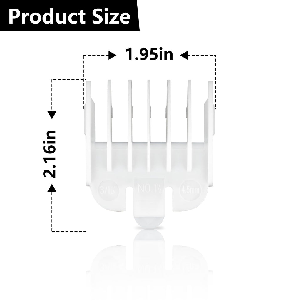 3/16" Replacement for Wahl Attachment Clipper Guide Replacement Guard 4.5 mm #1.5#1-1/2 （2 pack）