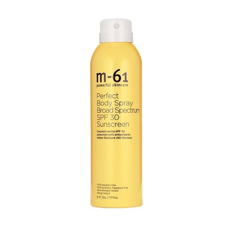 **M-61 Sunscreen Spray SPF 30 - Lightweight Clear Mist, Water Resistant for 80 Minutes | Vitamin E & Aloe | 6 Fl Oz**