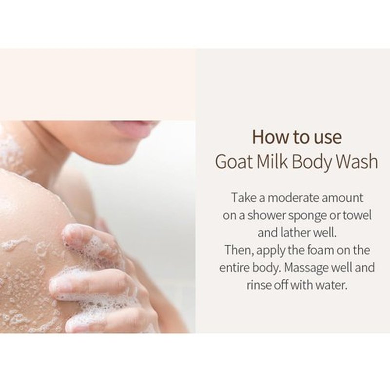 SHOWERMATE Goat Milk Body Wash with Manuka Honey - Nourishing Formula, 27 fl oz / 800 ml